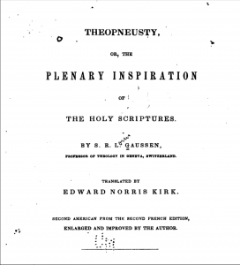 Book Cover: Theopneusty or the Plenary Inspiration of Holy Scriptures