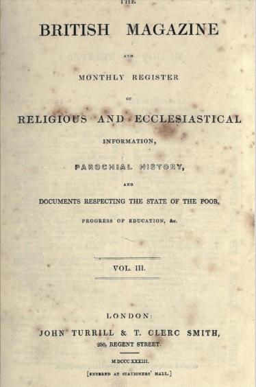 Book Cover: The British Magazine