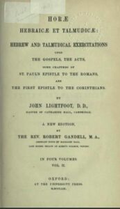 Book Cover: Hebrew and Talmudical Exercitations